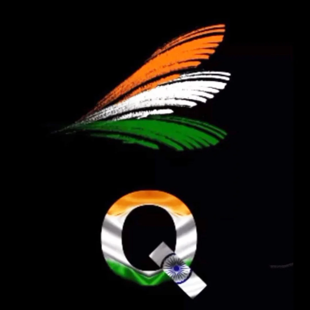 India Flag Alphabet Q