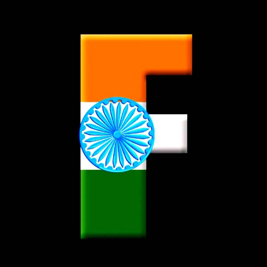 India Flag Bold F