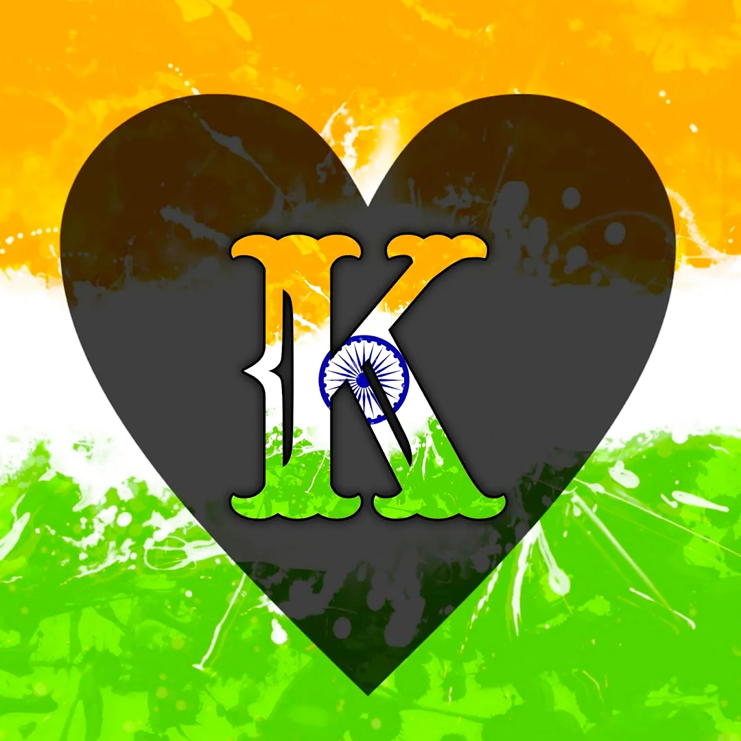 Tricolour Stylish Bold K